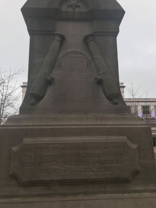 Madison County Confederate Monument - East side. Click for full size. Madison County Confederate Monument - East side image. Click for full size.