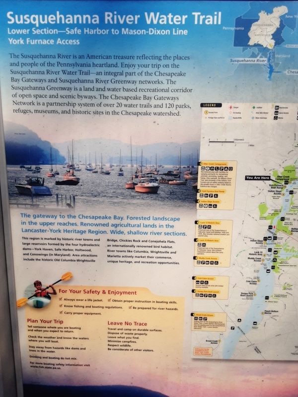 Susquehanna River Water Trail Marker image. Click for full size.