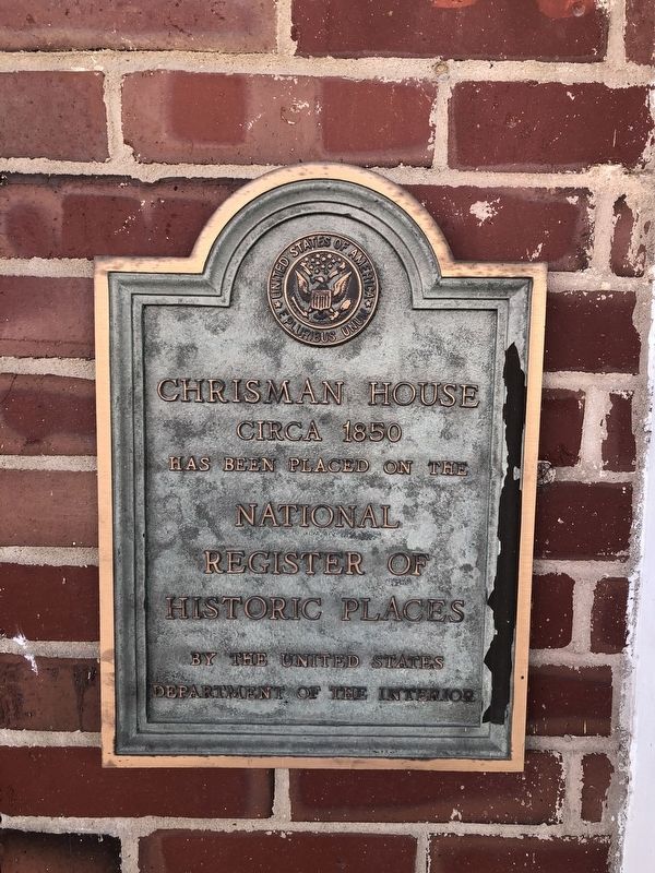 Chrisman House Marker image. Click for full size.