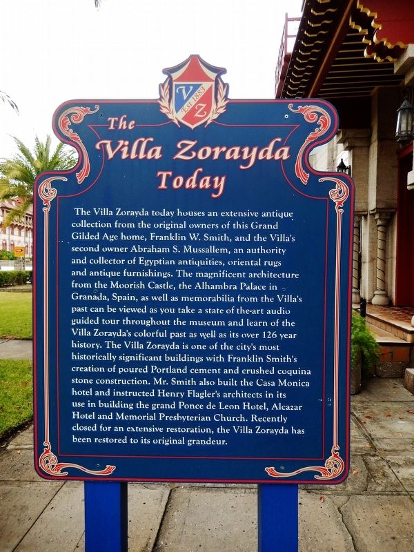 The Villa Zorayda Today Marker image. Click for full size.