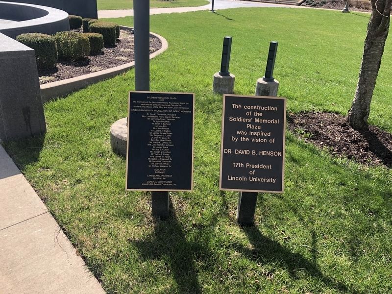 Soldiers' Memorial Plaza Marker image. Click for full size.