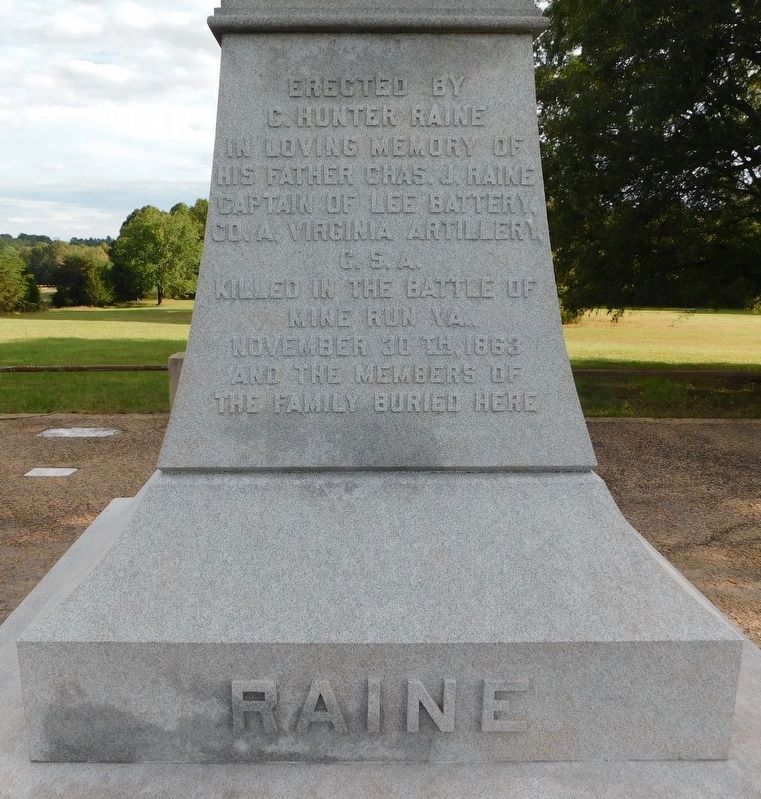 Closeup Of Raine Monument image. Click for full size.