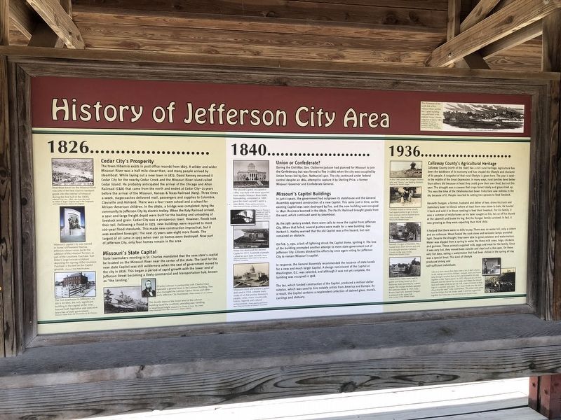 History of Jefferson City Area Marker image. Click for full size.