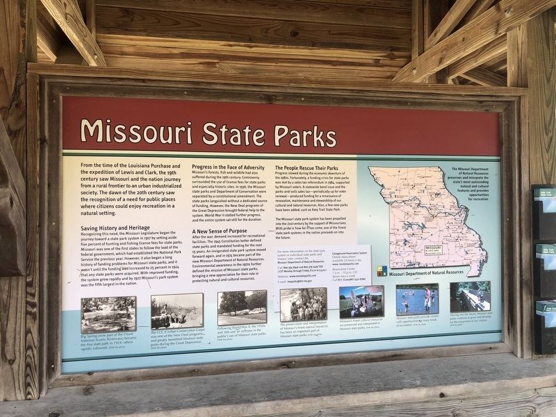 Missouri State Parks Marker image. Click for full size.