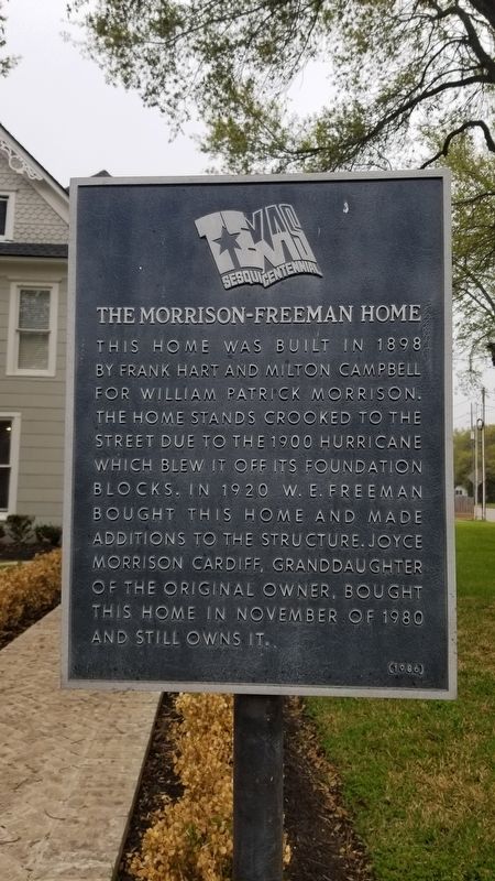 The Morrison-Freeman Home Marker image. Click for full size.
