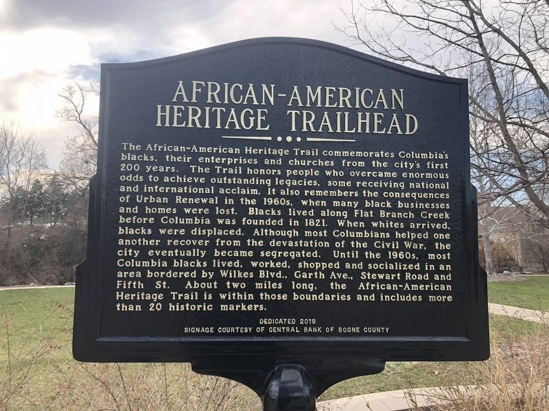 African-American Heritage Trailhead Marker image. Click for full size.
