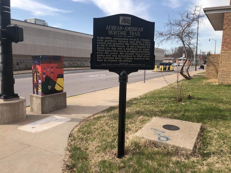 Tiger Theater side of the marker image. Click for full size.