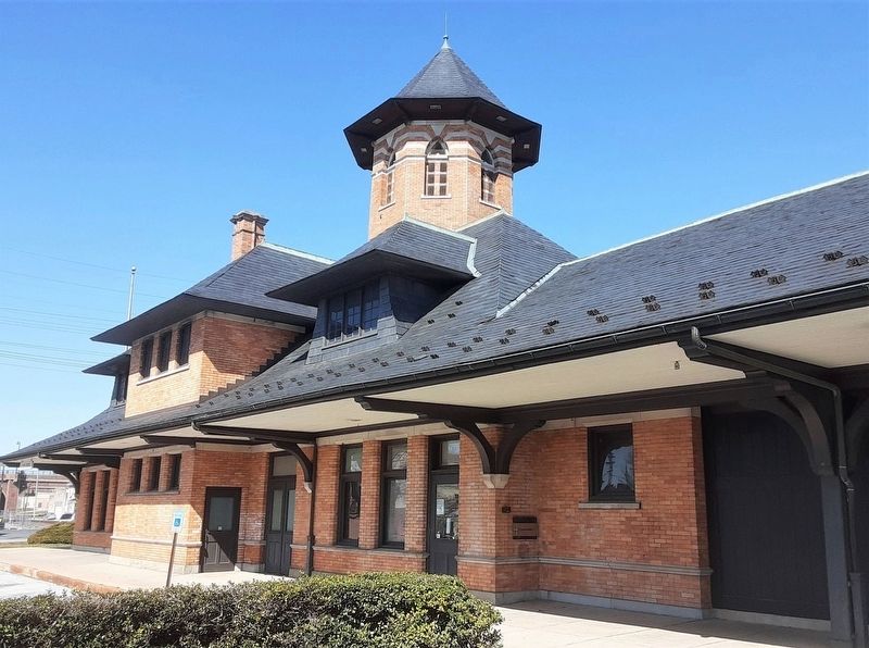 Reading Railroad Station Detail image. Click for full size.