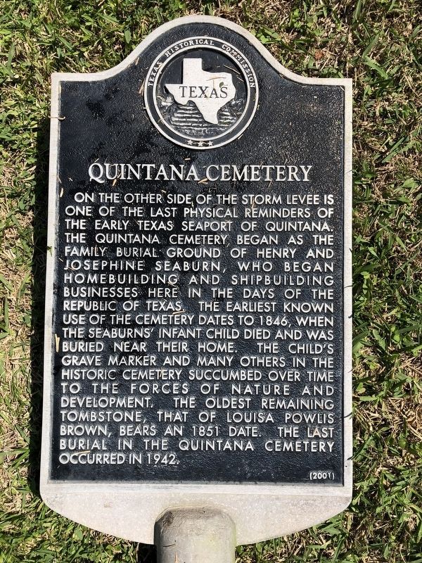 Quintana Cemetery Marker image. Click for full size.