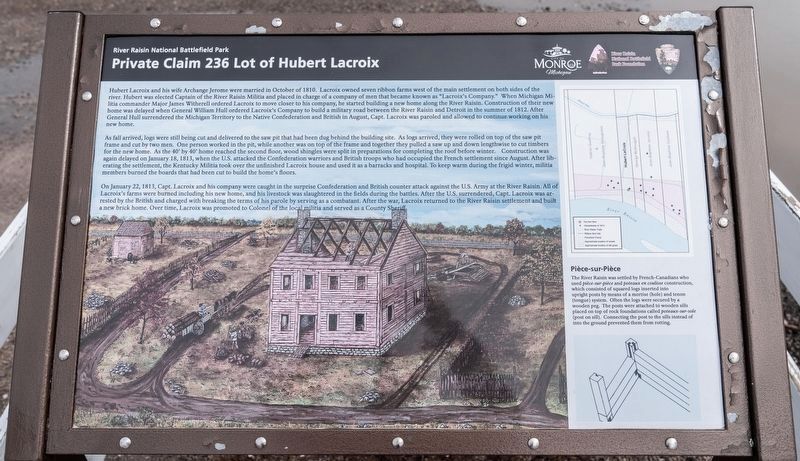 Private Claim 236 Lot of Hubert Lacroix Marker image. Click for full size.