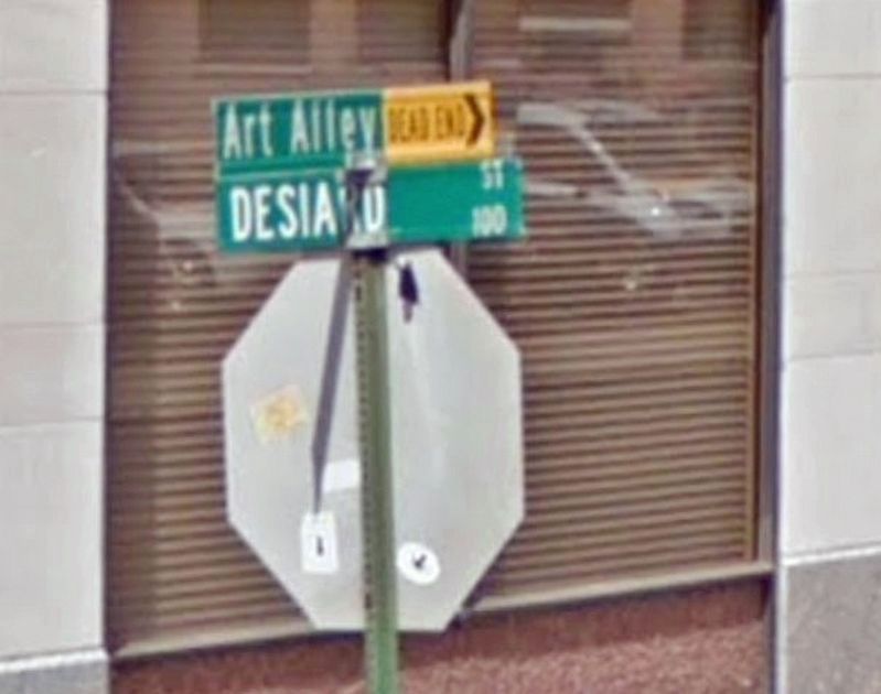 Art Alley Street Sign image. Click for full size.