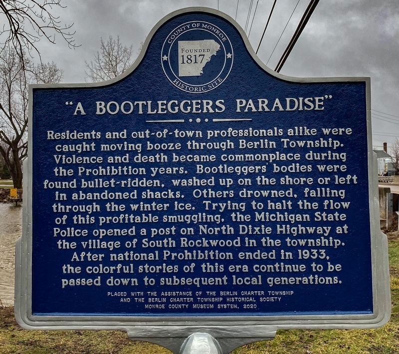 "A Bootleggers Paradise" Marker image. Click for full size.