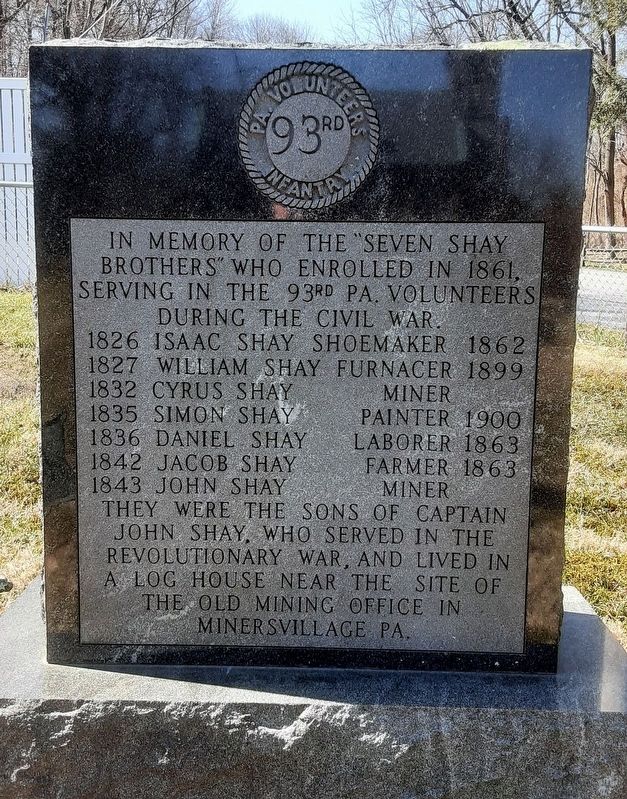 The Shay Brothers Marker image. Click for full size.