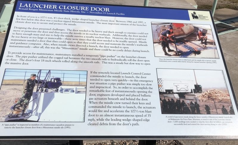 Launcher Closure Door Marker image. Click for full size.