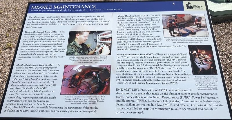 Missile Maintenance Marker. Click for full size. Missile Maintenance Marker image. Click for full size.
