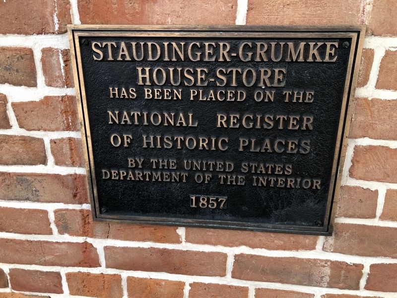 Staudinger-Grumke House-Store Marker image. Click for full size.
