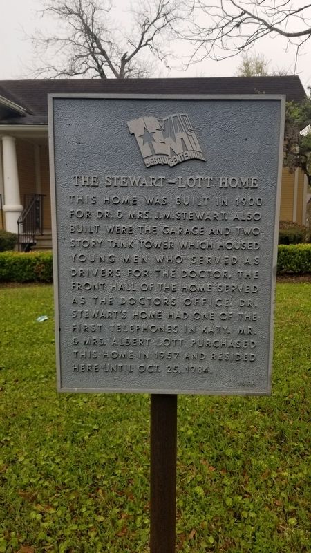 The Stewart-Lott Home Marker image. Click for full size.