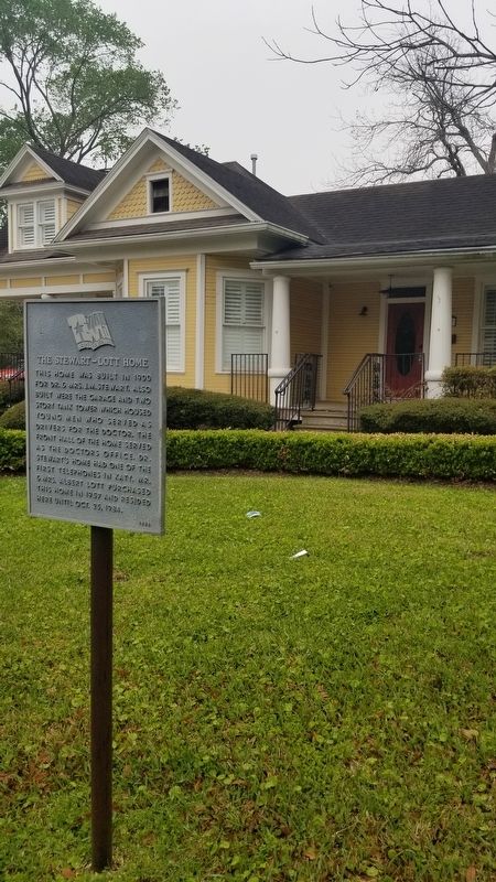 The Stewart-Lott Home and Marker image. Click for full size.