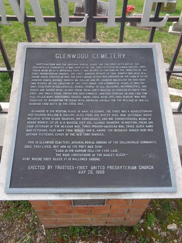 Glenwood Cemetery Marker image. Click for full size.