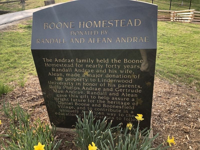 Boone Homestead Marker image. Click for full size.