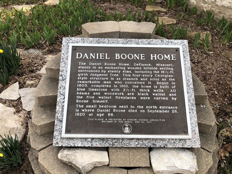 Daniel Boone Home Marker image. Click for full size.