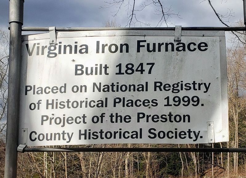 Virginia Iron Furnace Marker image. Click for full size.