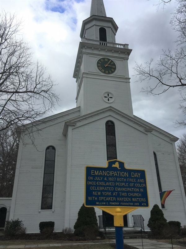 Emancipation Day Marker and Church. image. Click for full size.