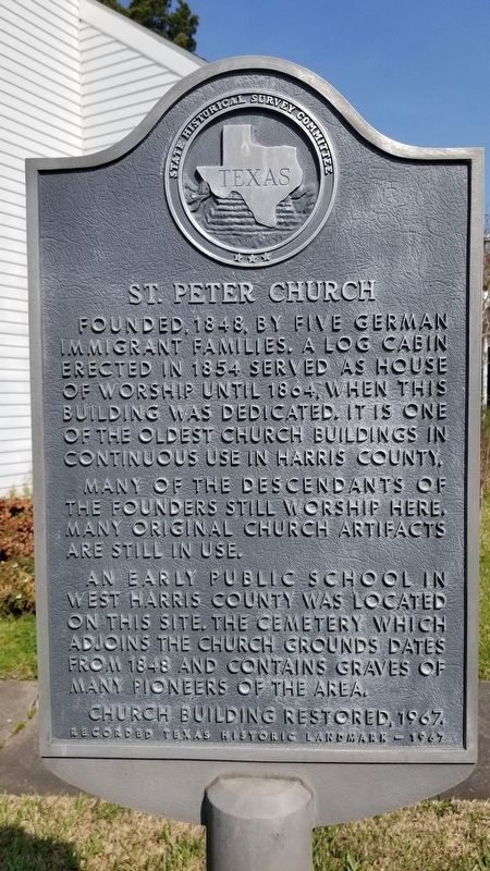St. Peter Church Marker image. Click for full size.