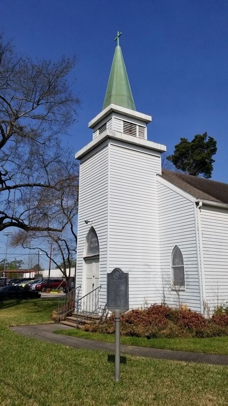 The St. Peter Church with the Marker in front of the church image. Click for full size.