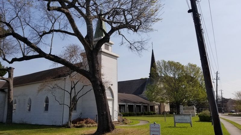 The St. Peter Church with the new sanctuary next to it image. Click for full size.