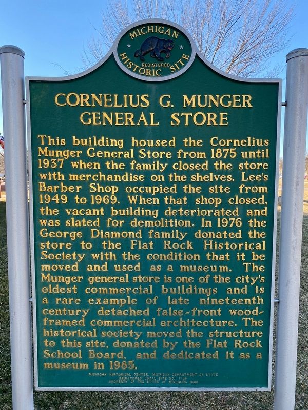Cornelius G. Munger General Store Marker image. Click for full size.