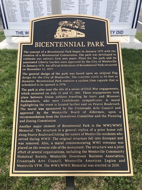 Bicentennial Park Marker image. Click for full size.