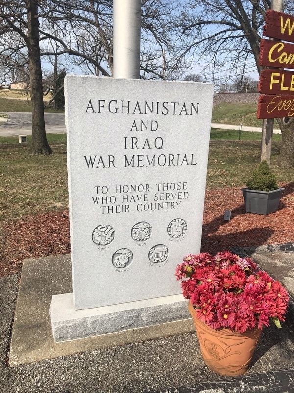 Afghanistan and Iraq War Memorial image. Click for full size.