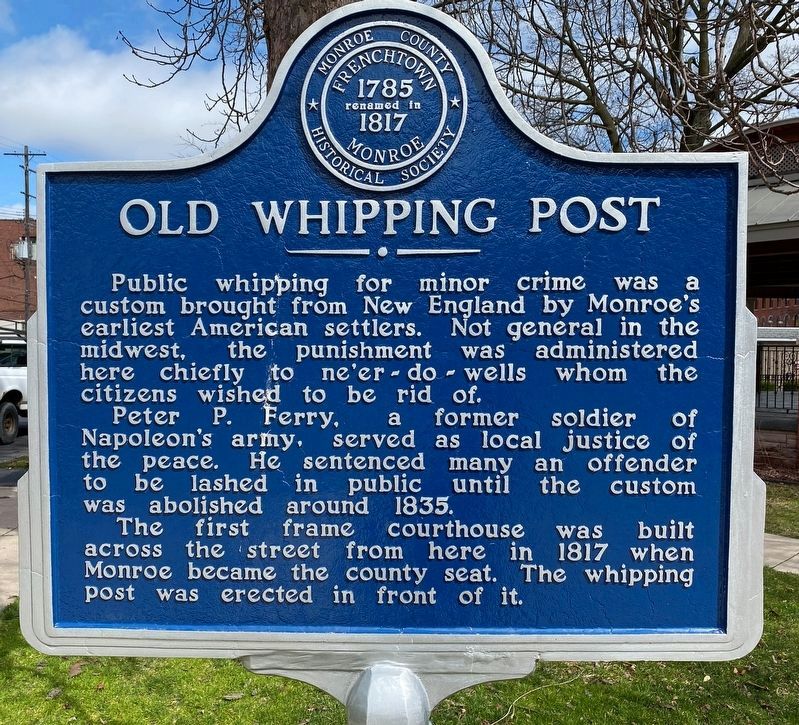 Old Whipping Post Marker image. Click for full size.