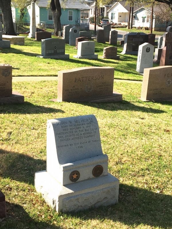 John W. McHorse Marker. Click for full size. John W. McHorse Marker image. Click for full size.
