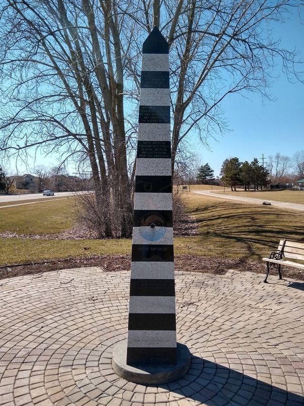 Farmington/Farmington Hills Baseline Obelisk — east face image. Click for full size.