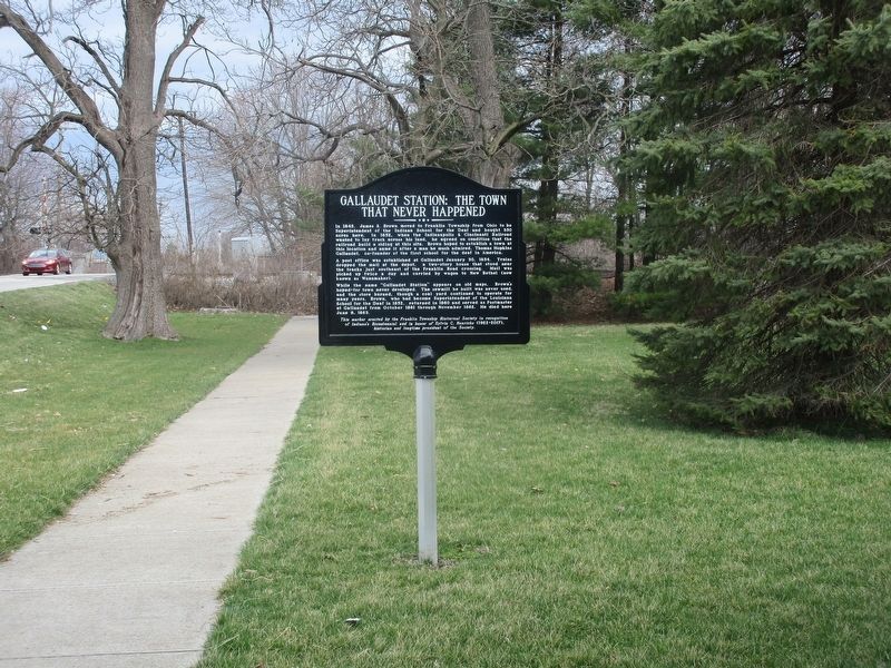 Gallaudet Station: The Town That Never Happened Marker image. Click for full size.