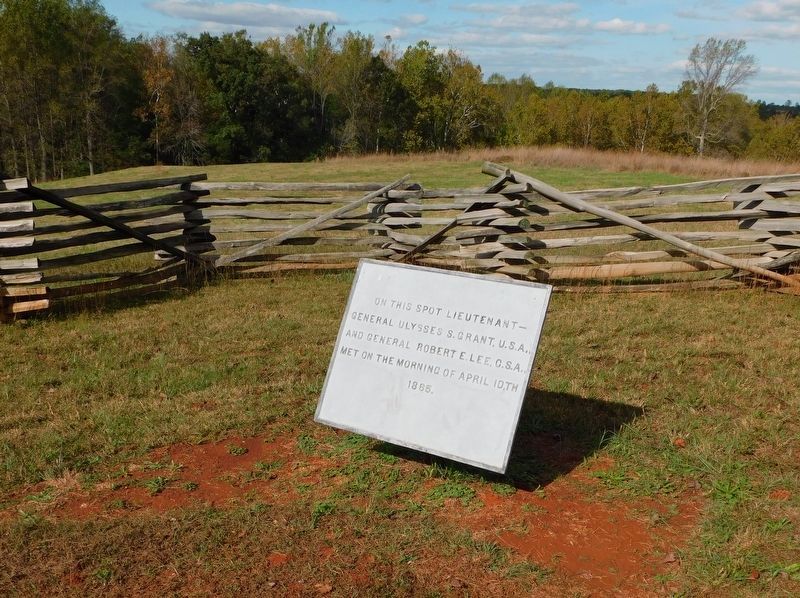 Grant and Lee Meeting Marker image. Click for full size.