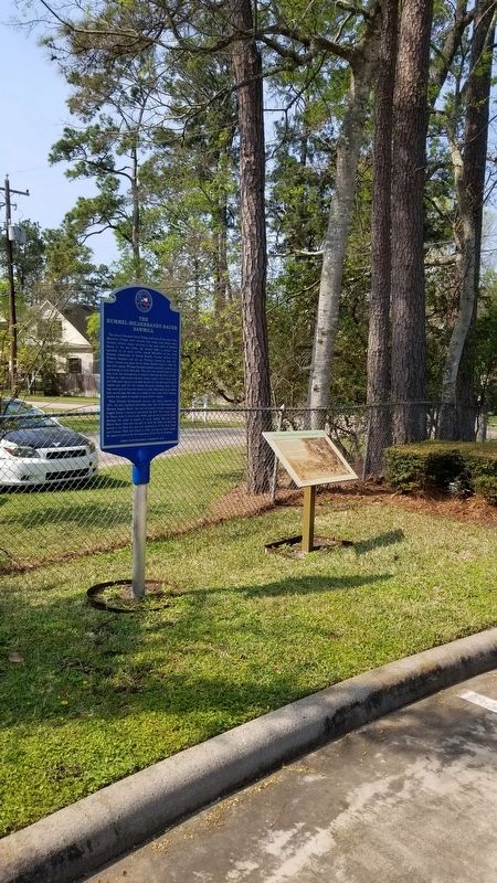 The Rummel-Hildebrandt-Bauer Sawmill Marker is the marker on the left of the two markers image. Click for full size.