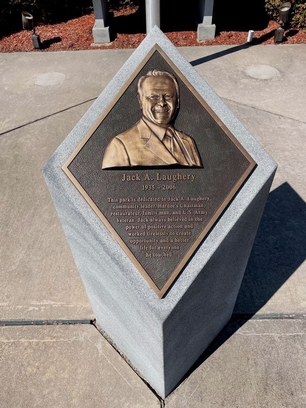 Jack A. Laughery dedication plaque. Click for full size. Jack A. Laughery dedication plaque image. Click for full size.