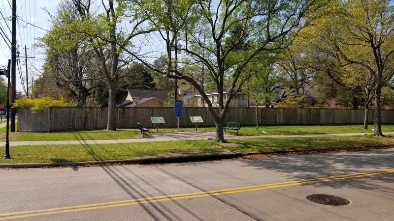 The view of the three markers from across the road image. Click for full size.
