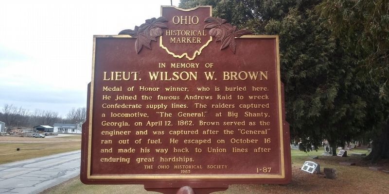 In Memory of Lieut. Wilson W. Brown image. Click for full size.