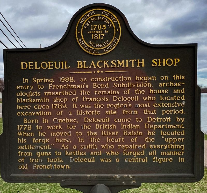 Deloeuil Blacksmith Shop Marker image. Click for full size.