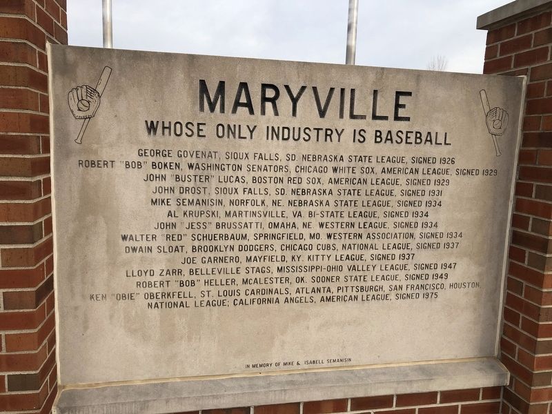 Maryville Marker image. Click for full size.