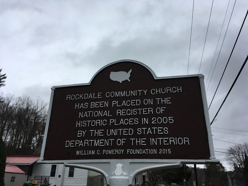 Rockdale Community Church Marker image. Click for full size.