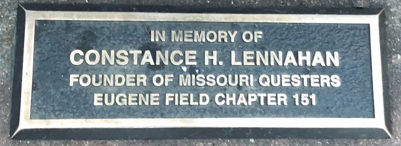 Constance H. Lennahan Marker image. Click for full size.
