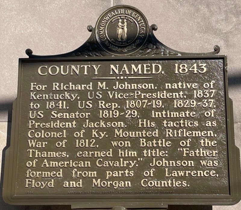 County Named, 1843 Marker image. Click for full size.