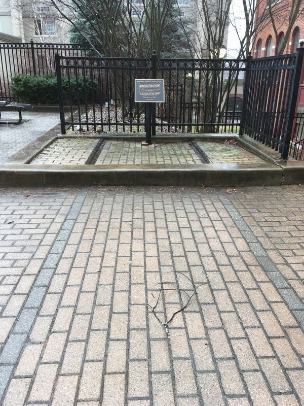 Authentic Oneonta Trolley Tracks Marker image. Click for full size.