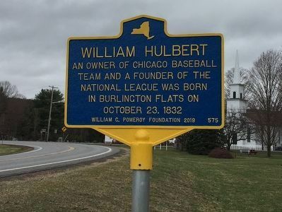 William Hulbert Marker image. Click for full size.
