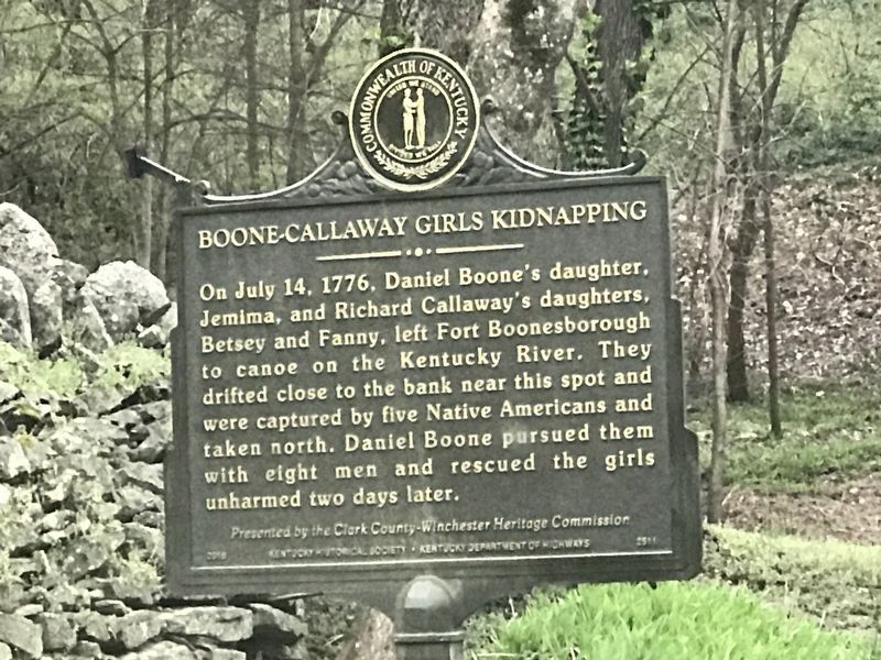 Boone-Callaway Girls Kidnapping Marker image. Click for full size.